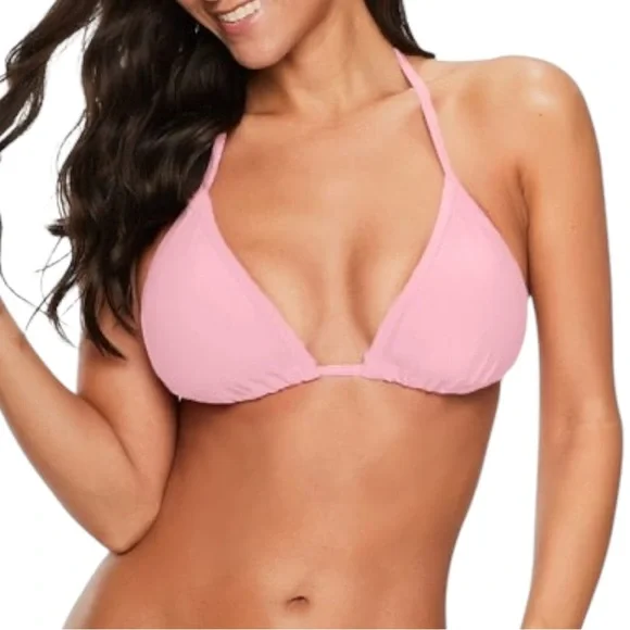 Pink Halter Bikini Top - Picture 6 of 9